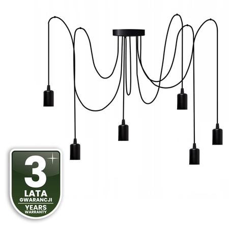Lampa wisząca sufitowa ARANE PAJĄK 6 ramion do LED 6x E27 LUMILED