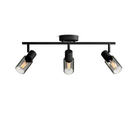 Lampa Sufitowa Reflektor 3x E14 Czarna Palms Philips