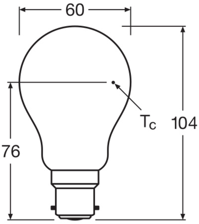 Żarówka LED A60 B22d 7W = 60W 806lm 2700K Ciepła 300° Ściemnialna Retrofit Filament CLASSIC Osram