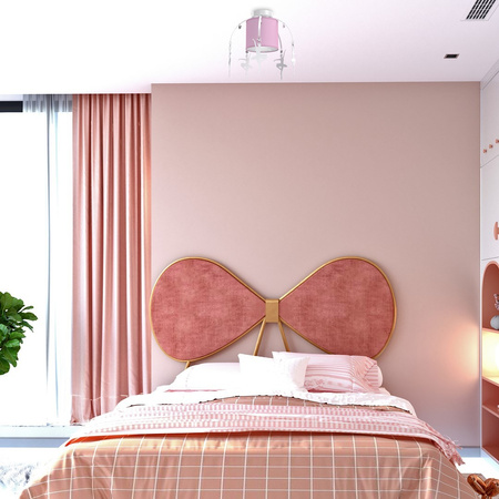 Lampa Sufitowa BALETNICA Różowa 1xE27 Aplikacje Milagro