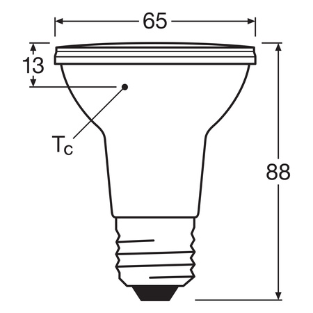 Żarówka LED PAR20 Reflektor E27 6.4W = 50W 350lm 2700K Ciepła CRI90 36° Ściemnialna SUPERSTAR Osram