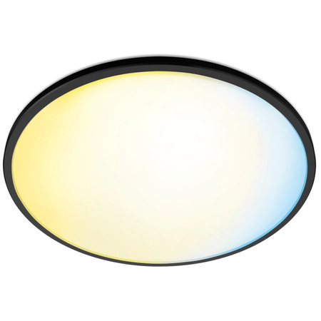 Plafon LED Lampa Sufitowa Natynkowa 16W CCT Czarny Okrągły SMART WiFi WiZ