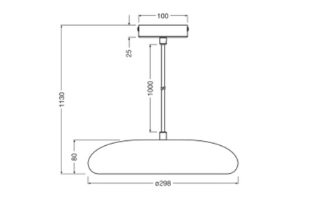 Lampa Sufitowa Wisząca Dekoracyjna E27 Zwis Biały Decor Ledvance