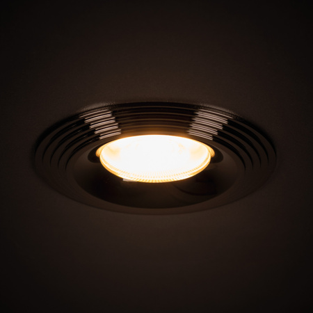 Oprawa sufitowa podtynkowa LIGLO DSO GU10/GU5.3 Okrągła Czarna KANLUX