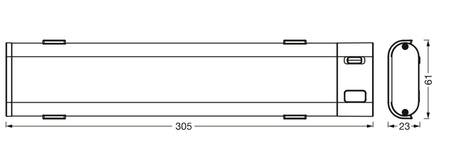 Lampa Podszafkowa LED Oprawa Oświatleniowa 9W 500lm CCT Ściemnialna z Czujnikiem Ruchu Biały SMART+ WiFi Undercabinet Ledvance