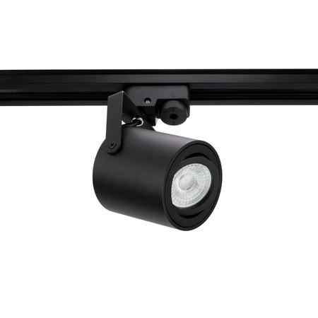 Reflektor Szynowy GU10 Czarny Mat Lampa do Szynoprzewodów Jednofazowych