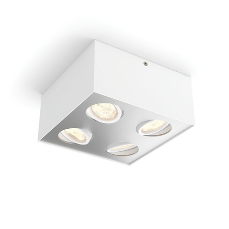 Oprawa Natynkowa Halogenowa LED 4x 4.5W BOX Ruchoma Biała PHILIPS