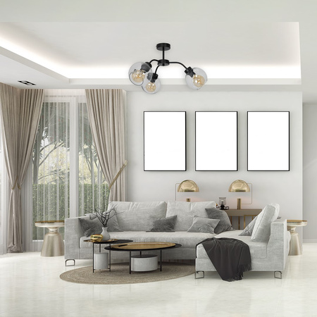 Lampa Sufitowa SOFIA CLEAR 3xE27 Milagro