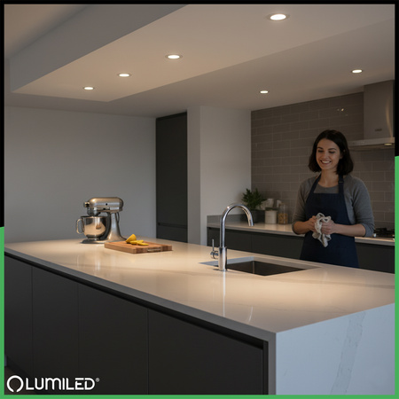 Oprawa Halogenowa Podtynkowa Okrągła Ruchoma TRIX 3w1 GU10 6W 4000K Srebrna Błyszcząca LUMILED