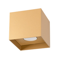 Lampa Sufitowa Oprawa Natynkowa Spot GU10 Kwadratowa Złota Minimalistyczna Hati Sollux