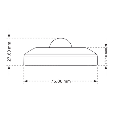 Czujnik Ruchu PIR 6m 120° z Regulacją Natynkowy Biały Sanico Goldlux