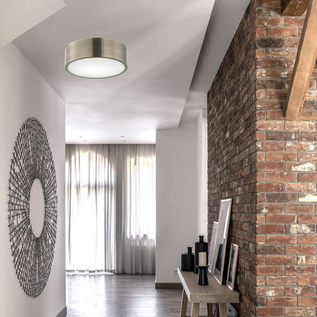 Plafon LED Lampa Sufitowa DANTE E27 Miedziana Biała Metalowa LD.PD-6.14 Lamkur