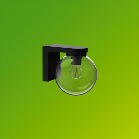 Kinkiet Ogrodowy Lampa Zewnętrzna Elewacyjna LED E27 IP44 Czarna Ulio Philips