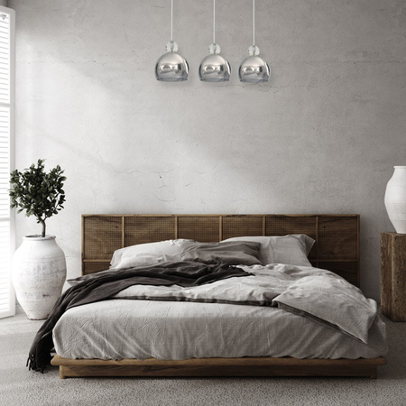 Lampa wisząca TOLEDO 3xE27 Kula Chrom Kryształ Glamour MLP4245 Milagro Metal + Kryształ