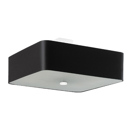 Lampa Sufitowa Plafon 5x E27 Oprawa Kwadratowa Czarna Minimalistyczna Lokko Sollux