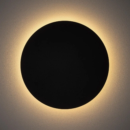 Kinkiet Ścienny Lampa Natynkowa LED 13W 160lm 3000K Ciepła Czarna RING LED L 7636 Nowodvorski