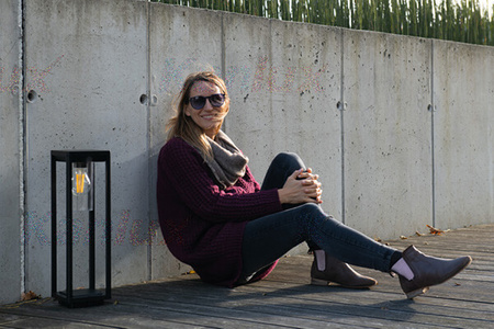 Lampa Ogrodowa Zewnętrzna VIMO E27 IP44 80cm Słupek Czarna Kanlux