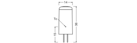 Żarówka LED Kapsułka GY6.35 2.2W = 28W 300lm 2700K Ciepła 12V 320° LED PIN Osram