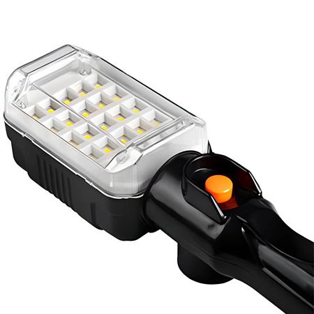 Latarka Warsztatowa Lampa Garażowa LED 230V 12W 960lm Magnes Haczyk na Kablu 5m MasterLED
