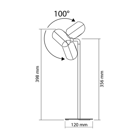 Lampka Biurkowa LED Nocna 3W 300lm 5500K Zimna Biała Ściemnialna Videx