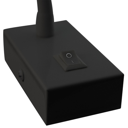 Lampa Ścienna LED Elastyczny Kinkiet do Czytania LEO 3W 4000K Czarny