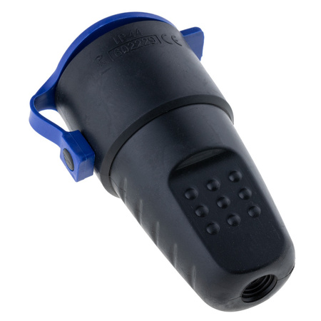 Gniazdo hermetyczne gumowe 16A 230V IP44 z klapką i uziemieniem