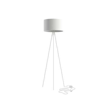 Lampa Podłogowa Stojąca E27 Biała Nowoczesna 8191 CADILAC Nowodvorski
