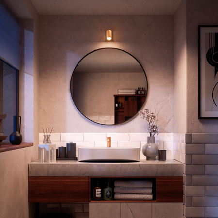 Lampa Ścienna Kinkiet GU10 IP44 Miedziany-Czarny Kosipo Philips