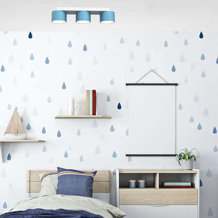 Lampa Sufitowa DIXIE Niebieska Biała 3xGX53 Listwa Milagro