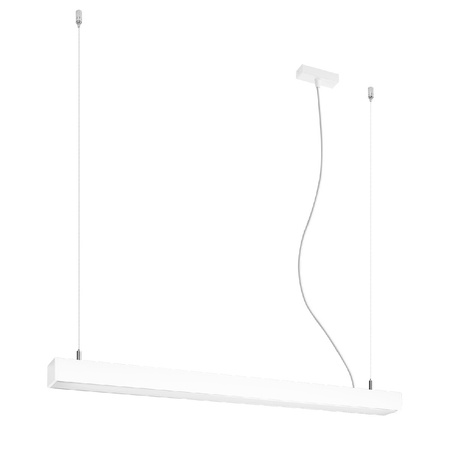 Lampa Sufitowa LED Wisząca PINNE 25W 3000K Liniowa 90cm Biała SOLLUX