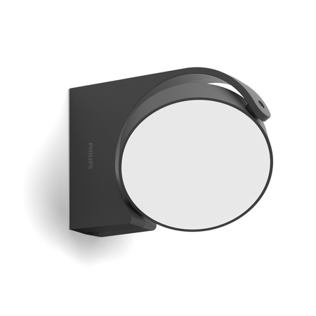 Kinkiet Ogrodowy Lampa Elewacyjna Zewnętrzna LED 7W 600lm 2700K IP44 Antracyt Mimosa Philips