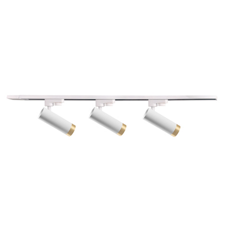 Zestaw Szynowy Szynoprzewód Szyna Listwa 1-Fazowa + 3x Reflektor GU10 Biała FADO Sanico Goldlux