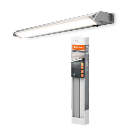 Lampa Oprawa Liniowa Listwa Oświetleniowa 6W 380lm 3000K Ciepła Srebrny Linear Ledvance