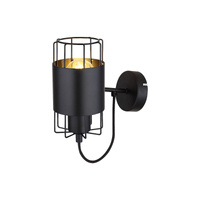 Kinkiet Ścienny Lampa LED E27 Czarny Industrialny Dimitri Rabalux