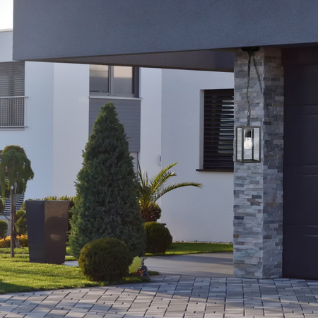 Lampa Ogrodowa Zewnętrzna Wisząca Malmo E27 Grafit - GOLDLUX (Polux)