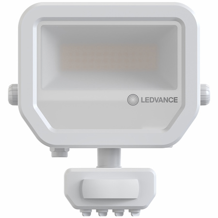 Naświetlacz LED Reflektor Zewnętrzny Lampa 17W 2200lm 3000K IP65 Biały Z Czujnikiem Ruchu i Zmierzchu Floodlight Ledvance