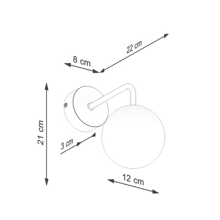 Lampa Ścienna Kinkiet 1x G9 Biała Astral French Sky SL.1658 Sollux