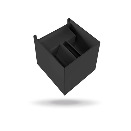 Kinkiet Ogrodowy Lampa Elewacyjna Zewnętrzna LED 6W 580lm 2700k Ciepła Czarna ERIC Videx