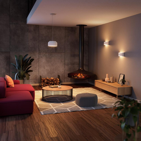 Lampa Ścienna Dekoracyjna Kinkiet Oprawa Natynkowa E27 Biały Decor Ledvance