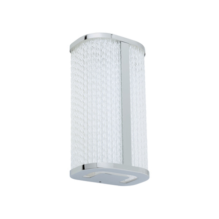 Kinkiet Ścienny Lampa Natynkowa LED 15W 1000lm 4000K Neutralna Chrom Wodoodporna Łazienkowa IP44 Nowoczesna PALMAS LED 10729 Nowodvorski