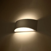 Lampa Ścienna Kinkiet G9 Półokrągła Biała Nowoczesna Vixen Sollux