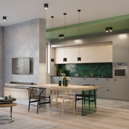 Lampa Ścienna Oprawa Natynkowa G9 Cylindryczna Czarna Nowoczesna Orbis Sollux