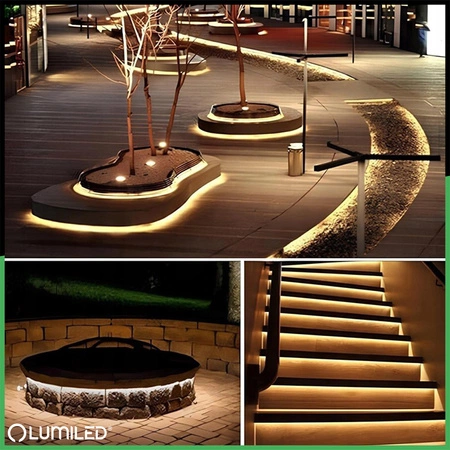 Taśma LED Solarna Pasek 150x LED AVERO 3000K Ciepła IP44 5m LUMILED