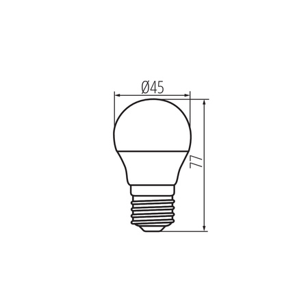 Żarówka LED E27 G45 6.5W = 60W 806lm 3000K Ciepła BILO Kanlux