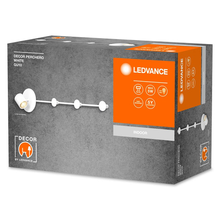 Lampa Ścienna Dekoracyjna Kinkiet Oprawa Natynkowa GU10 Biały Decor Ledvance