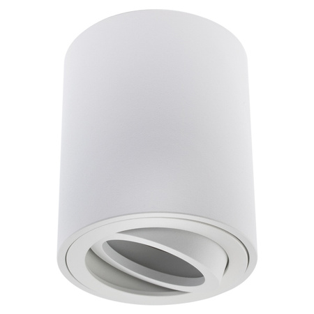 Oprawa Natynkowa Halogenowa Spot Tuba Ruchoma GU10 Okrągła Biała 84mm