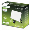 Naświetlacz LED AZZLER 50W 6000lm 4000K IP44 Halogen Zewnętrzny Lampa z Czujnikiem Ruchu Czarny LUMILED