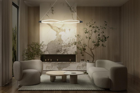 Lampa Sufitowa Wisząca Dekoracyjna LED 22W 2400lm 3000K Ciepła Ściemnialna Zwis Szary Decor Ledvance