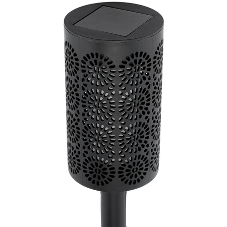 Lampa Solarna Ogrodowa LED Wbijana Pochodnia 39cm IP44 Czujnik Zmierzchu