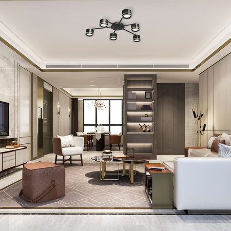 Lampa Sufitowa Żyrandol Oprawa 6x GX53 Czarna Natynkowa Videx